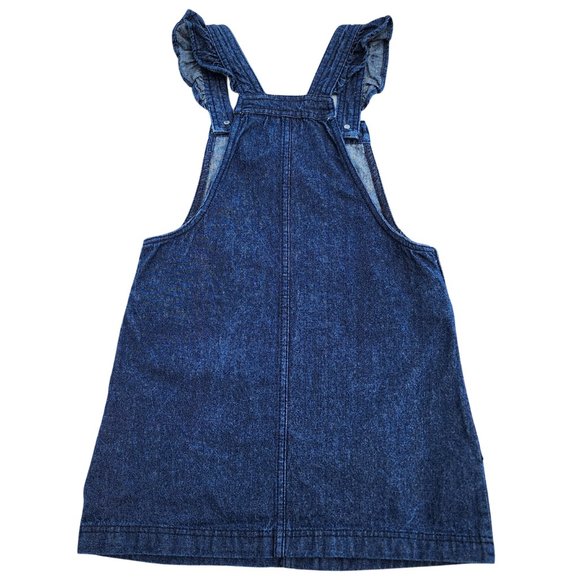 Cynthia Rowley Girl Denim Apple Orchard Ruffle Jumper, size 7 - Picture 3 of 7